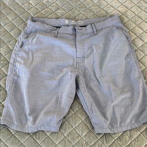 RVCA Men's Light Blue Flat Front Shorts